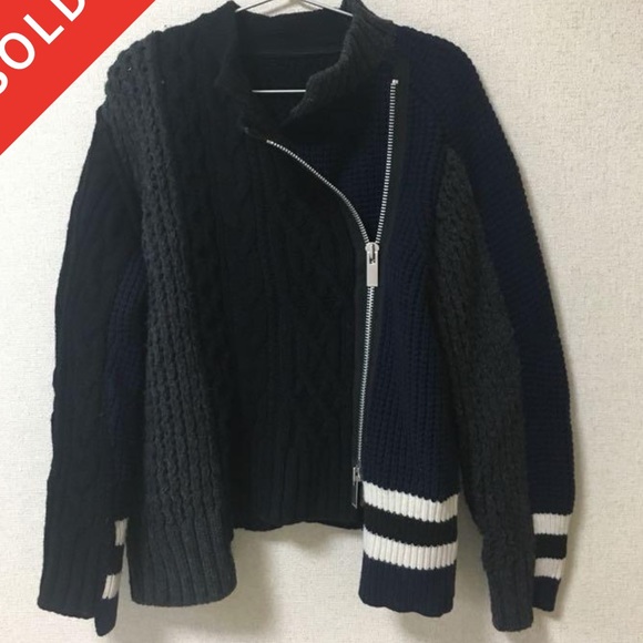 Sacai FW18 Sweater Cardigan - Picture 2 of 7